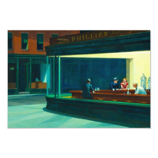 Nighthawks, 1942 by Edward Hopper Photo Print (Front)