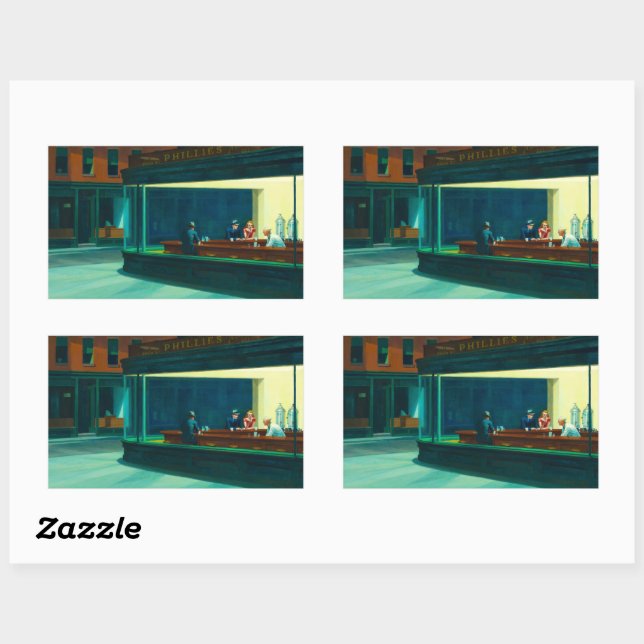 Nighthawks, 1942 by Edward Hopper Sticker (Sheet)