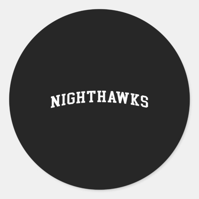 Nighthawks  classic round sticker (Front)