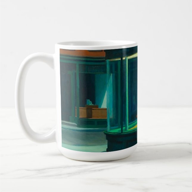 Nighthawks Edward Hopper Coffee Mug (Left)