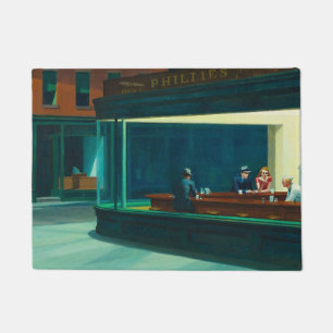 Nighthawks Edward Hopper Doormat