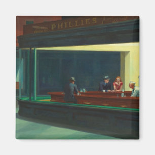 Nighthawks - Edward Hopper Magnet