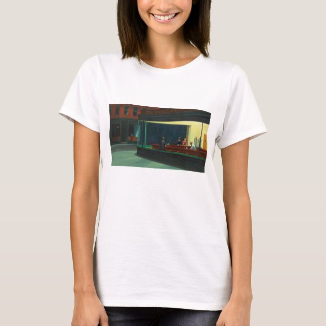 Nighthawks - Edward Hopper T-Shirt (Front)