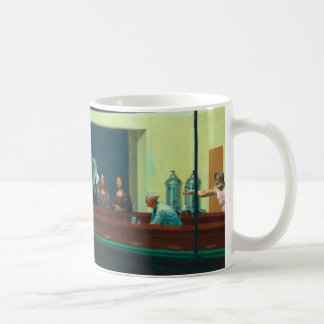 Nighthawks - Time travellers - Edward Hopper Coffee Mug