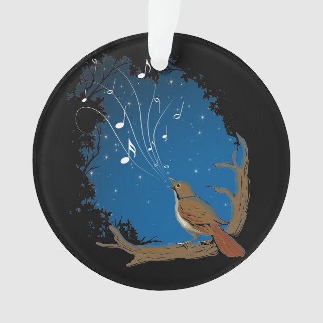 Nightingale Song Ornament (Front)