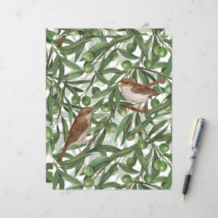 Nightingales in the olive tree