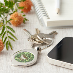 Nightingales in the olive tree 2 keychain