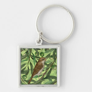 Nightingales in the olive tree 2 keychain