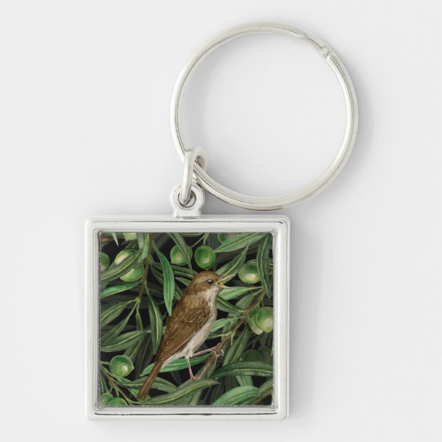 Nightingales in the olive tree 3 keychain (Front)