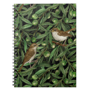 Nightingales in the olive tree 3 notebook