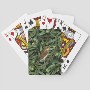 Nightingales in the olive tree 3 playing cards