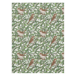 Nightingales in the olive tree tablecloth
