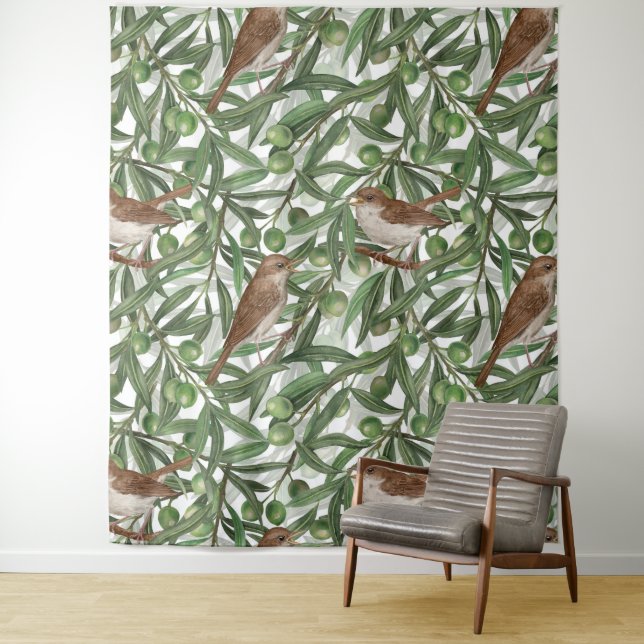 Nightingales in the olive tree tapestry (In Situ)