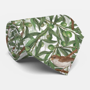Nightingales in the olive tree tie