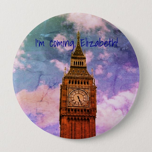 Nightlife in London 4 Inch Round Button (Front)