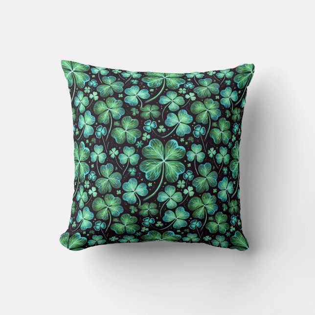 Nightlife Luck Throw Pillow (Front)