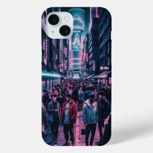 Nightlife on the Streets of Tokyo iPhone 15 Mini Case