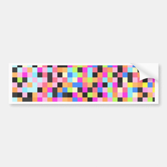 Nightlife (pixel funk) bumper sticker (Front)