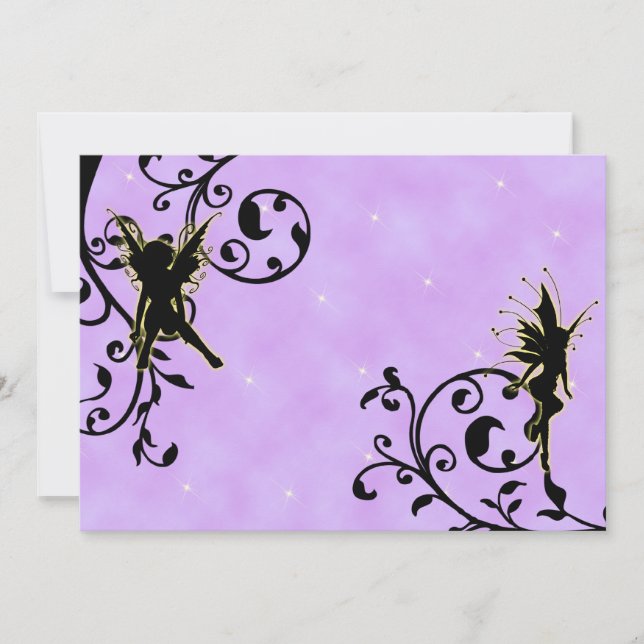 Nightlight Fairy Fantasy Birthday Invitation (Front)