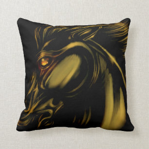 Nightlord Bronze Throw Pillow Garon Whited