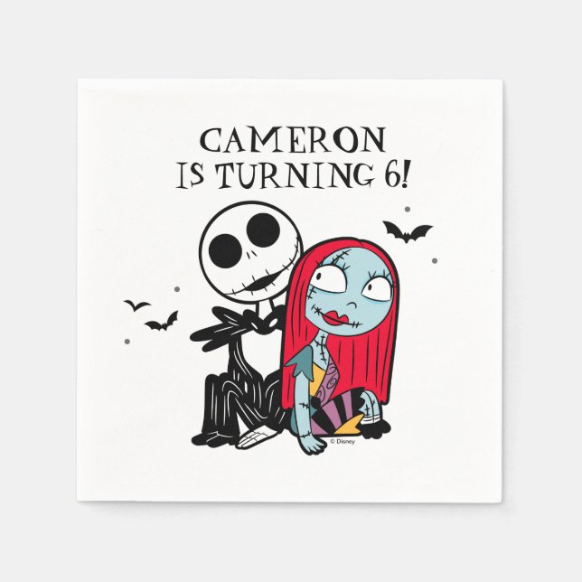 Nightmare Before Christmas Birthday Napkin (Front)