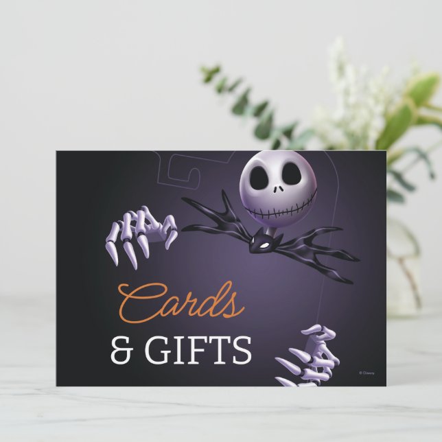 Nightmare Before Christmas Birthday Party Card (Standing Front)