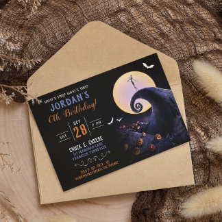 Nightmare Before Christmas Birthday Party Invitation