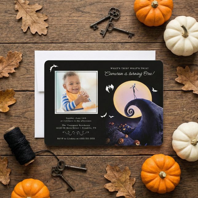 Nightmare Before Christmas Birthday - Photo Invitation (Creator Uploaded)