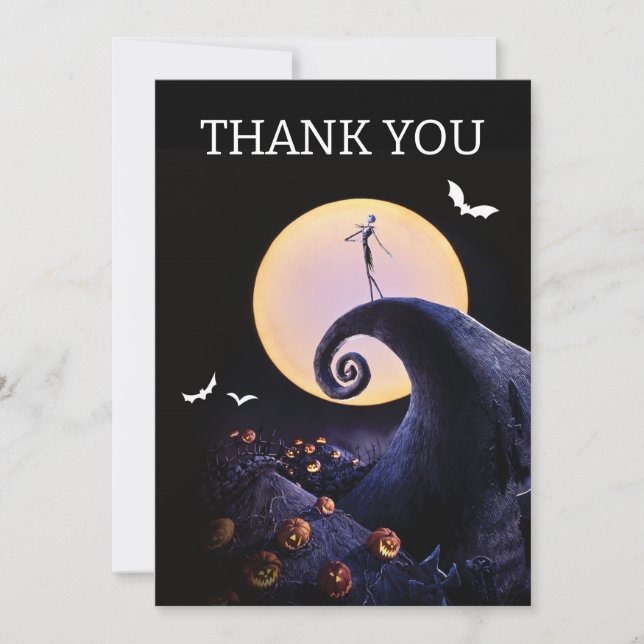 Nightmare Before Christmas Birthday Thank You Card (Front)