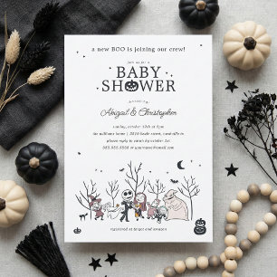 Nightmare Before Christmas Boo Crew Baby Shower Invitation