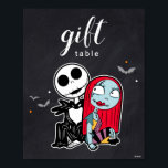 Nightmare Before Christmas Chalkboard Birthday Poster<br><div class="desc">Let your child's gift givers know where to place their cards and gifts with this cute The Night Before Christmas sign.</div>