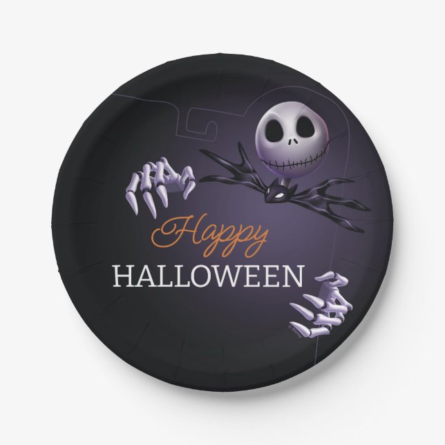 Nightmare Before Christmas Halloween Party Paper Plate (Front)