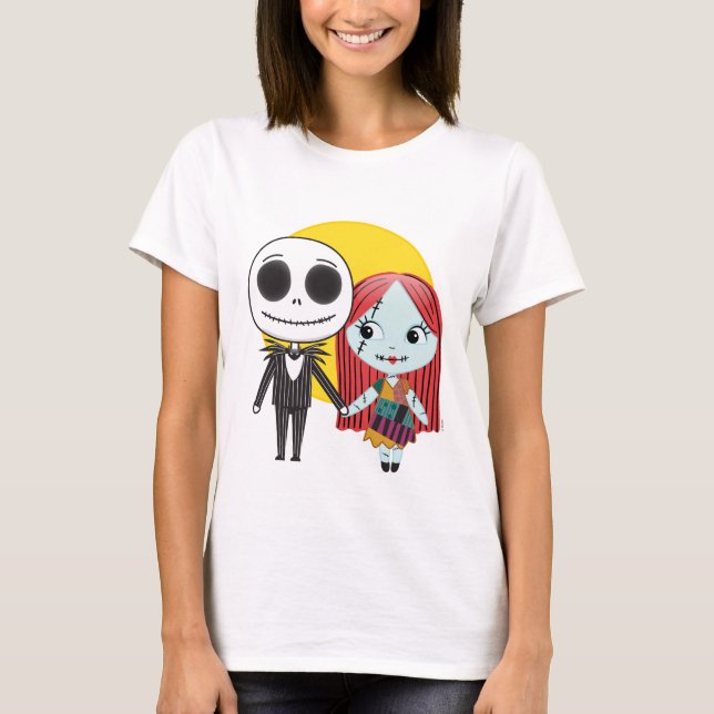 Nightmare Before Christmas | Jack & Sally Emoji 2 T-Shirt (Front)