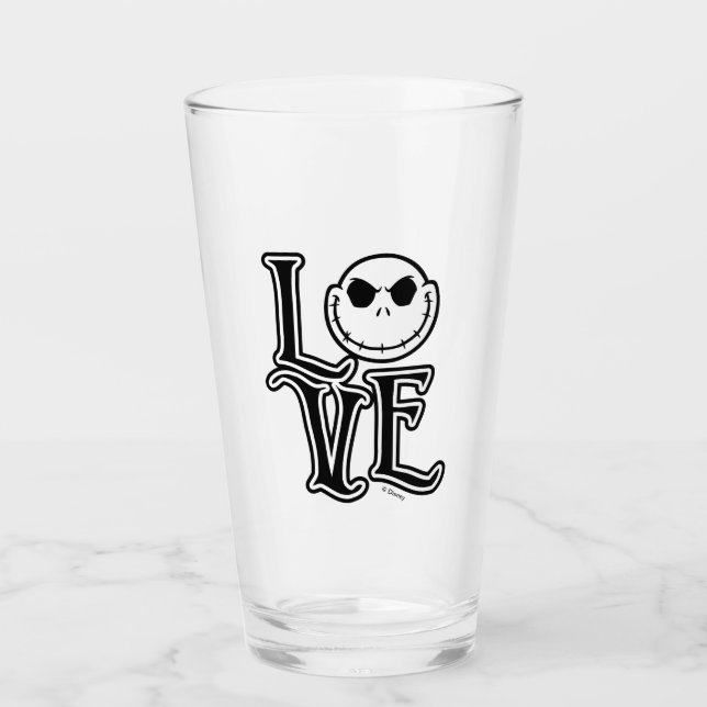 Nightmare Before Christmas - LOVE Glass (Front)