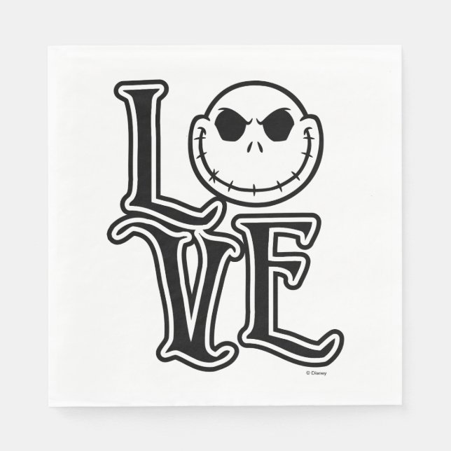 Nightmare Before Christmas - LOVE Napkin (Front)