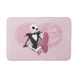 Nightmare Before Christmas   Love You To Death Bath Mat