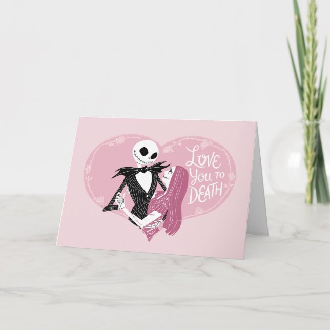 Nightmare Before Christmas | Love You To Death Card (Front)