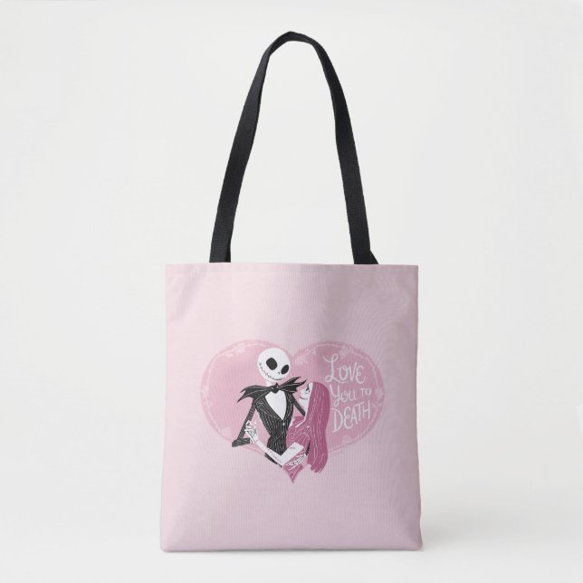 Nightmare Before Christmas | Love You To Death Tote Bag (Front)