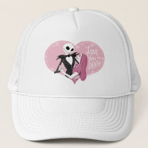 Nightmare Before Christmas   Love You To Death Trucker Hat