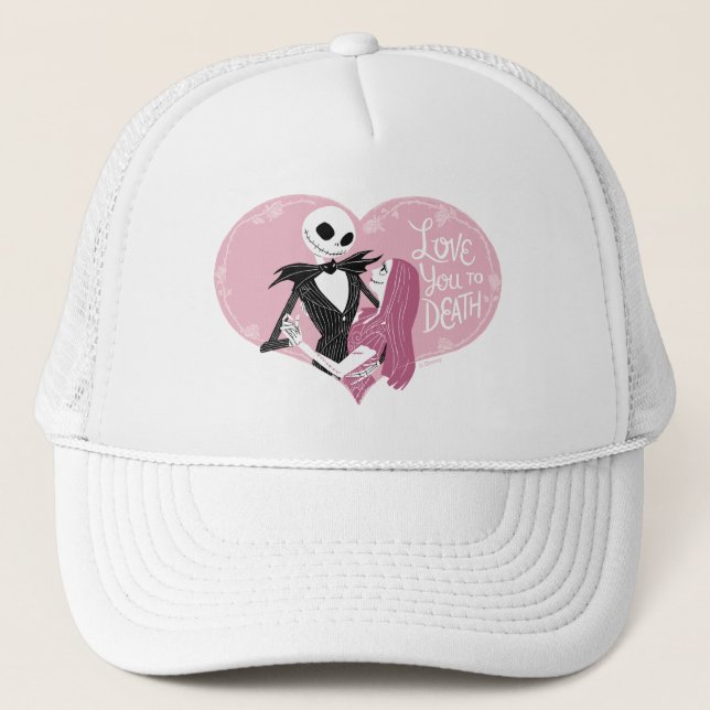 Nightmare Before Christmas | Love You To Death Trucker Hat (Front)