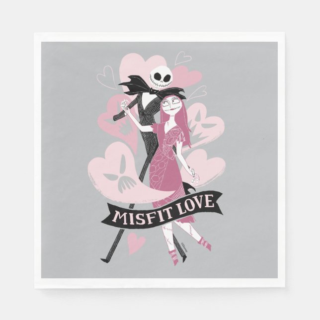 Nightmare Before Christmas | Misfit Love Napkin (Front)