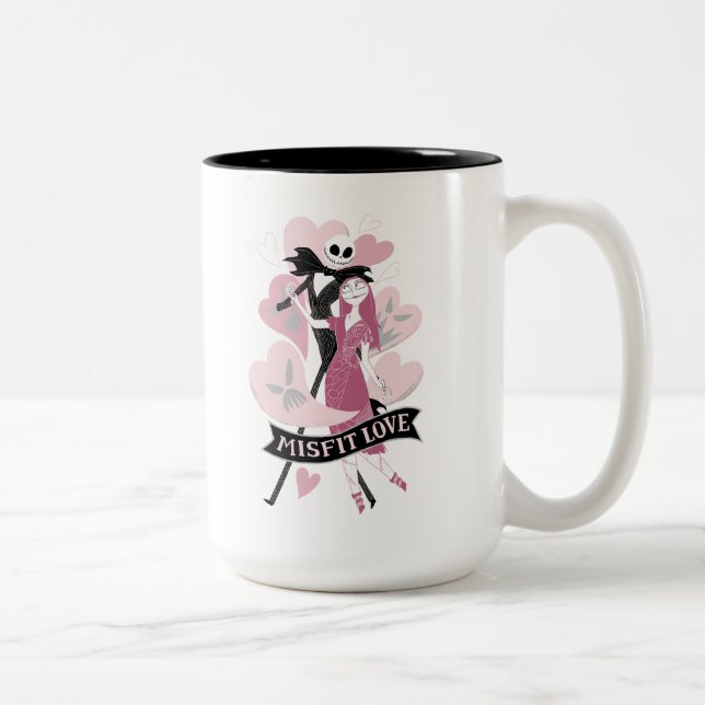 Nightmare Before Christmas | Misfit Love Two-Tone Coffee Mug (Right)