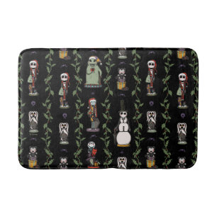 Nightmare Before Christmas   Nutcracker Pattern Bath Mat