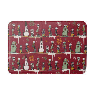 Nightmare Before Christmas Nutcracker Pattern Bath Mat