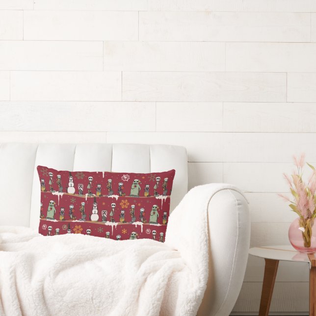 Nightmare Before Christmas Nutcracker Pattern Lumbar Pillow (Couch)