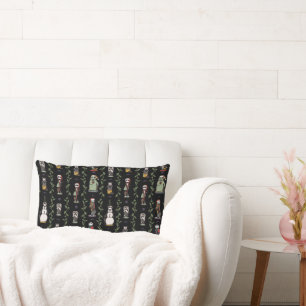 Nightmare Before Christmas   Nutcracker Pattern Lumbar Pillow