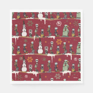Nightmare Before Christmas Nutcracker Pattern Napkin