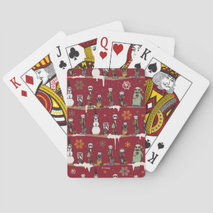 Nightmare Before Christmas Nutcracker Pattern Playing Cards