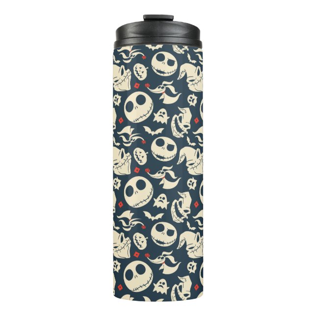 Nightmare Before Christmas | Oh What Joy - Pattern Thermal Tumbler (Front)
