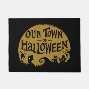 Nightmare Before Christmas   Our Town Of Halloween Doormat